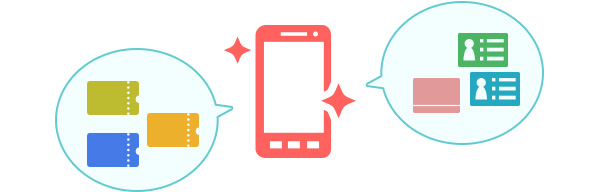 機種変更後の新しいおサイフケータイで会員情報などを再設定するのイメージ画像